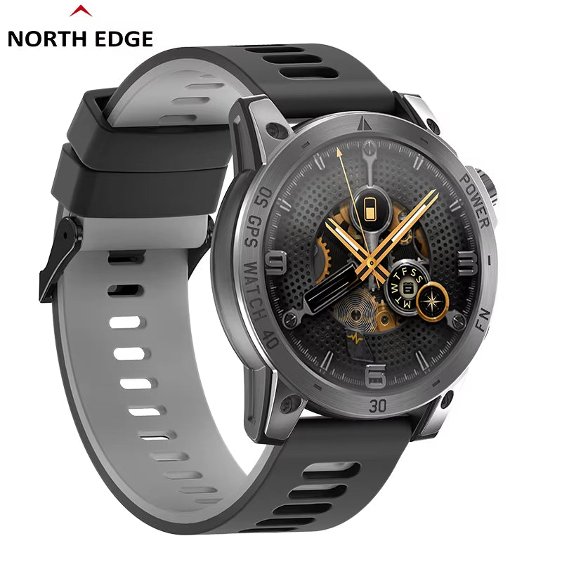 2025 New GPS Watches Men Sport Smart Watch HD AMOLED Display 50M ATM Altimeter Barometer Compass Smartwatch for Men